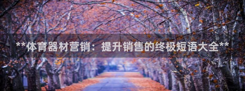 富联娱乐是真的吗：**体育器材营销：提升销售的终极短