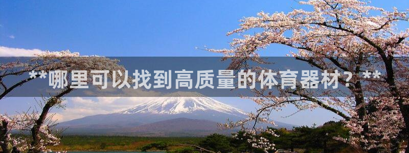 富联平台招商怎么样：**哪里可以找到高质量的体育器材