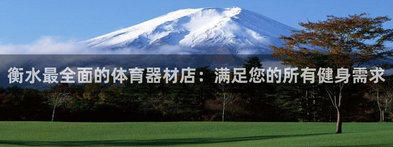 富联娱乐官方网站首页登录：衡水最全面的体育器材店：满