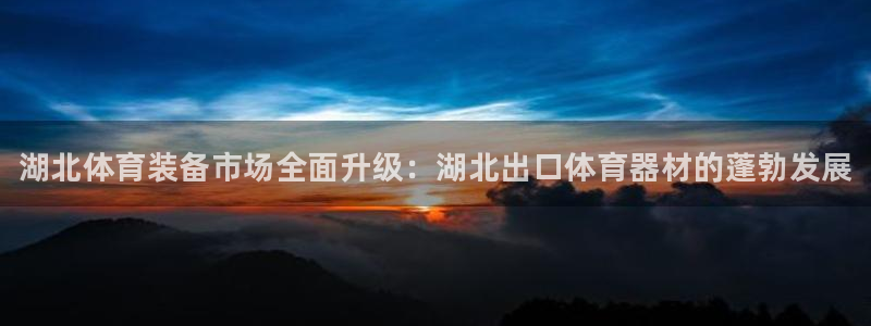 富联娱乐测速登录不了：湖北体育装备市场全面升级：湖北